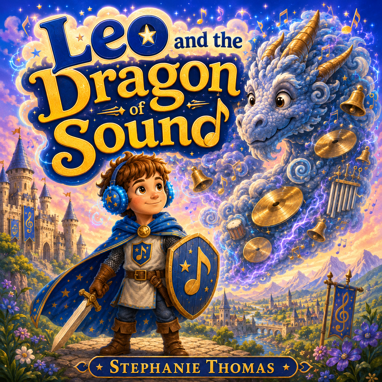 Cover of the book “Leo and the Dragon of Sound” by Stephanie Thomas