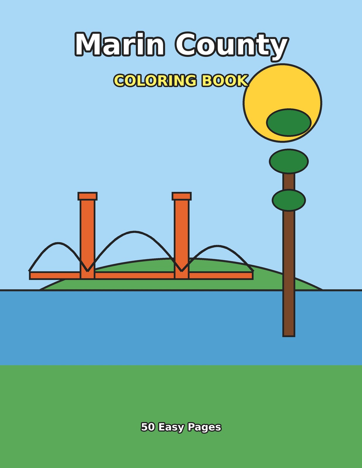 Cover of the book “Marin Coloring Book” by Braydan Young